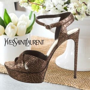 NEW YSL LIMITED EDITION PYTHON HEELS